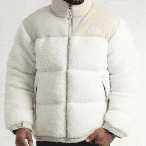 Veste en polaire North Face blanche