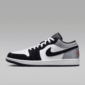 Air Jordan 1 Low SE (Blanc/Noir/Matte Silver/Fire Red)